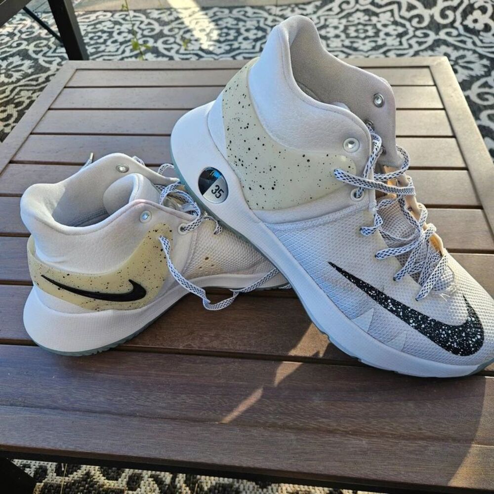 Nike KD Trey 5 IV PRM Basketball Shoes White Black Men's 10